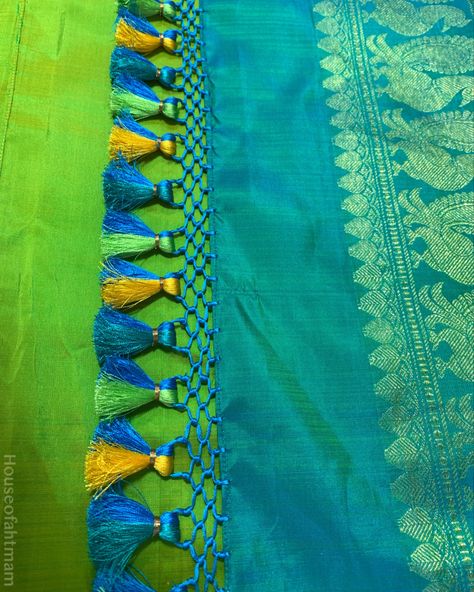 Sarry Kuchulu, Tussel Designs, Kuchulu Designs, Saree Latkan, Saree Kutch, Sari Tassels, Marodi Work, Saree Tassel, Tassels Saree