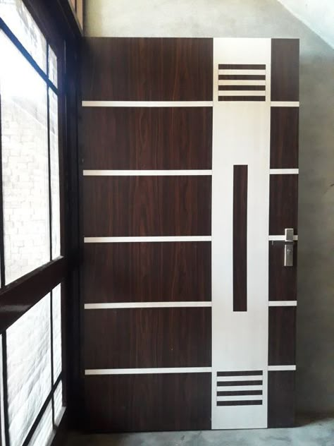 Sunmica Door Designs, Exterior Kitchen Doors, Door Wreath Ideas, Pintu Interior, Lcd Panel Design, Slab Doors, Flush Door Design, Main Entrance Door Design, Front Door Design Wood