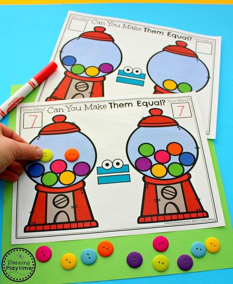 Comparing Numbers Activities, Comparing Numbers Kindergarten, Comparing Numbers Worksheet, Numbers Activity, Numbers Worksheets, Comparing Numbers, Math Activities For Kids, Fun Classroom Activities, Numbers Kindergarten