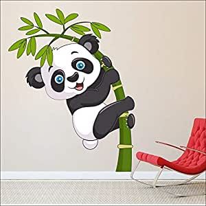 Panda Wall Painting, Panda Tree, Simple Wall Paintings, Wall Drawings, Animal Baby Room, Panda Painting, Cafe And Restaurant, Family Lounge, Buddha Art Drawing