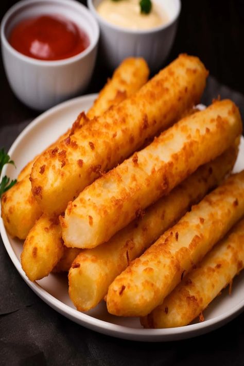 Copycat Potato Cheese Sticks Potato Cheese Sticks, Cheese Sticks Recipe, Canned Potatoes, Leftover Potatoes, Potato Sticks, Potato Cheese, How To Make Potatoes, Kitchen Guide, Cheese Potatoes