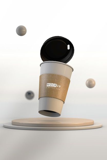 Cup Branding Design, Coffee Cup Photography, 3d Coffee Cup, Takeaway Coffee, Banana Milkshake, Mens Haircut, Paper Coffee Cup, Social Media Design Inspiration, Box Mockup