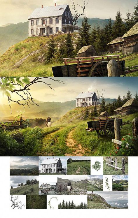 Matte Painting Ideas, Matte Painting Photoshop Ideas, Matte Painting Photoshop, Photo Manipulate, Matt Painting, Cool Photoshop, Retouching Photoshop, Photoshop Collage, Photoshop Images