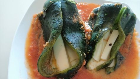 Chiles rellenos de queso sin capear 7 Chile Poblano, Cake Decorating, Cake