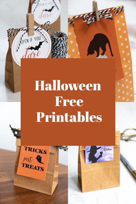 Free Printable Gift Tags for Halloween Free Printable Ghost Tags, Halloween Tags For Treat Bags Free, Happy Halloween Tags Free Printables, Halloween Gift Tags Printable Free, Free Halloween Tags, Halloween Free Printables, Printable Gift Bags, Printable Halloween Tags, Halloween Treat Tags