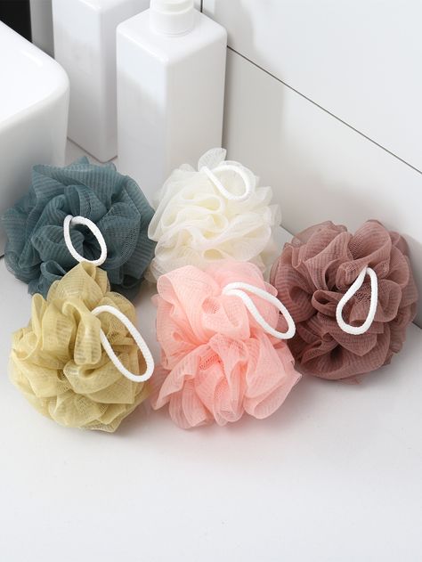 Bath Flowers, Bubble Ball, Loofah Sponge, Foaming Bath, Bath Ball, Shower Scrubber, Shower Sponge, Bao Bao, Flower Bath