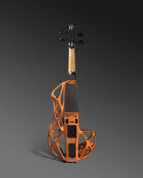 3d Printed Instruments, Instrumental Music Aesthetic, Computational Design, Violin Art, Violin Design, Instruments Art, Electric Violin, Goofy Drawing, Music Aesthetic