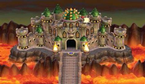 Bowser's Castle, Bowser Castle, Mario, Castle, Mario Characters, Fictional Characters, Art