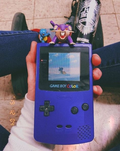 Gameboy Color Aesthetic, Game Boy Aesthetic, Nintendo Aesthetic, Gamer Aesthetic, Pokemon Silver, Vintage Console, Gameboy Color, Color Aesthetic, Nintendo Gameboy