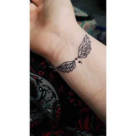 Blank Human Body Outline, Colon Tattoos, Wings Tattoo Meaning, Semicolon Tattoo Meaning, Semicolon Tattoos, Colon Tattoo, Mexican Quinceanera, Ink Therapy, Semi Colon