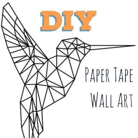 Painters Tape Wall, Washi Tape Diy Wall, Masking Tape Wall, White Plane, Washi Tape Wall Art, Different Types Of Art, Masking Tape Art, Washi Tape Wall, Tape Wall Art