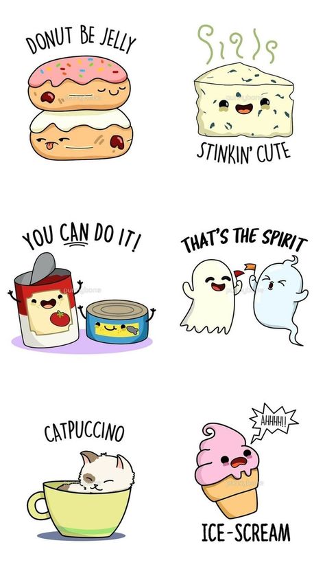 Funny Pun Drawings, Funny Food Puns, Warm Scarves, Cute Puns, Cute Jokes, Cute Doodles Drawings, Funny Doodles, Funny Drawings, Cute Doodle Art