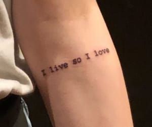 Quote Tattoo "I live so I Love" I Live So I Love, Kpop Tattoos, Army Tattoos, Bts Tattoos, Shape Tattoo, Inspiration Tattoos, Small Tattoos For Guys, Aesthetic Tattoo, Pattern Tattoo