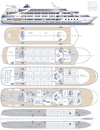 Cruise vessel. Deck plan. SeaTech ltd Cruise Ship Blueprint, Cruise Ship Layout, Cruise Ship Interior Design, Norweigen Cruise, Cruise Ship Deck Plans, Ship Deck Plans, Small Cruise Ship, Cruise Ship Design, Cruse Ship