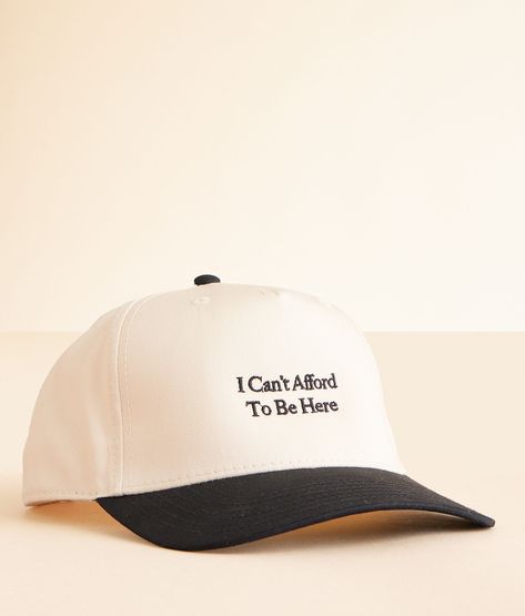 The Happiest I Can't Afford To Be Here Baseball Hat - Women's Hats in Black Natural | Buckle Donkey Embroidery, Happy Hat, Women's Hats, Hat For Women, Embroidered Hats, Accessories Clothing, Baseball Hat, Snapback Hat, I Cant