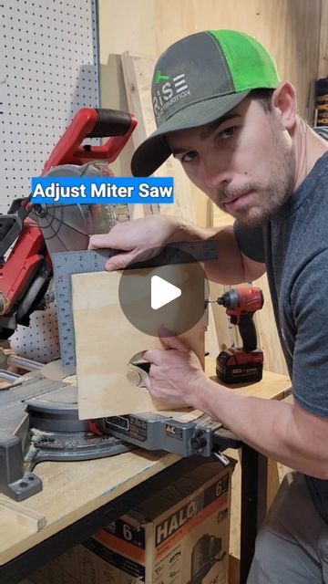 M Sam Irwin on Instagram: "How to adjust your miter saw every miter saw is a little different #mitersaw #square #framingsquare" Miter Saw, March 3, Square Frames, Square, On Instagram, Instagram