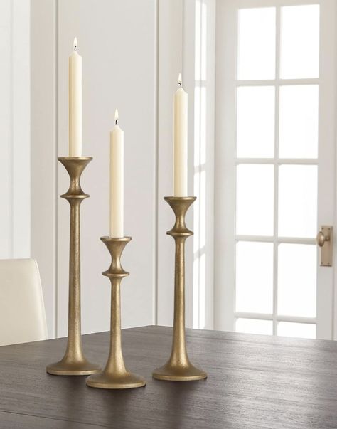 #gold #candlesticks #mantle #fireplace #decor Gold Candlesticks, Mantle Fireplace, Candle Stick Decor, Gold Candle Sticks, Taper Candle Holder, Brass Candlestick, Christmas Mantels, Taper Candle Holders, Candle Holder Set