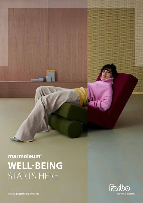 ForboFlooring_UK - Forbo Linoleum Brochure 2024 UK and Ireland - Page 1 Forbo Marmoleum, Good Environment, Linoleum, Well Being, Flooring, Van