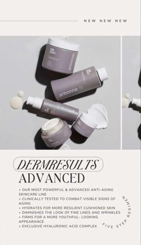 Derm Results Advanced Arbonne, Arbonne Aesthetic, Arbonne Skin Care, Product Aesthetic, Arbonne Nutrition, Arbonne Products, Arbonne Business, Vegan Nutrition, Asian Skincare