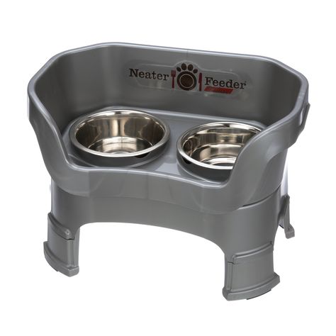 NEATER PET BRANDS Neater Feeder Deluxe with Leg Extensions, #Ad #BRANDS, #Neater, #NEATER, #PET Dog Mess, Tallest Dog, Cup Food, Dog Breeds Medium, Pet Food Storage, Stainless Steel Bowls, Leg Extensions, Dog Feeder, Pet Feeder