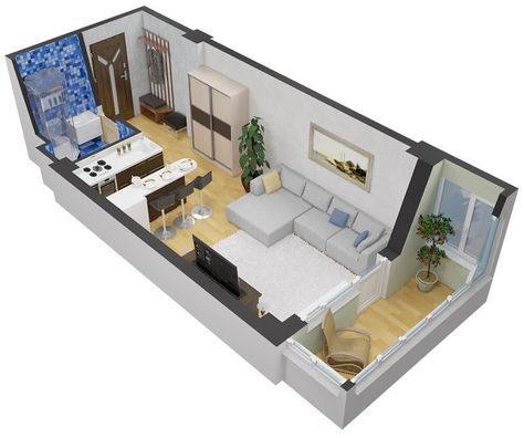 Small Apartment Floor Plans, Small Apartment Layout, Studio Apartment Floor Plans, Studio Apartment Design, Mini Loft, Small Space Interior Design, Tiny House Loft, Tiny House Layout, Small Apartment Design