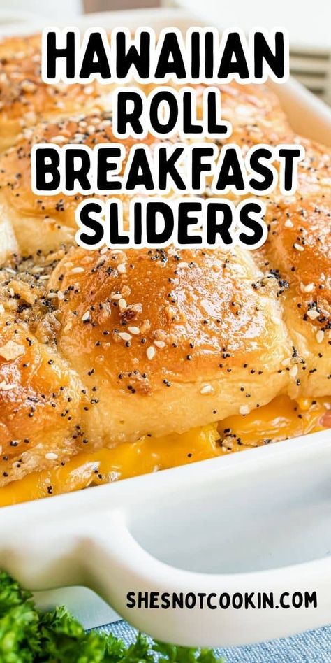 Hawaiian Roll Breakfast Sliders, Hawaiian Roll Breakfast, Hawaiian Breakfast, Sliders Recipes Hawaiian Rolls, Eggs Cheese Breakfast, Breakfast Sliders, Hawaiian Roll, Breakfast Slider, Frozen Breakfast