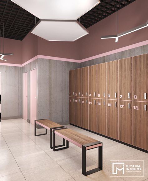 Fitness Center Design, Dance Studio Design, Dance Studio Decor, Gym Design Interior, Locker Designs, Yoga Studio Design, Gym Interior, Gym Room, Sports Room