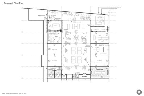 Gallery of 1901 Poplar Innovation Hub / Medium Plenty - 16 Innovation Hub, Flexible Space, Courtyard House, Floor Plan, Work Space, Floor Plans, How To Plan