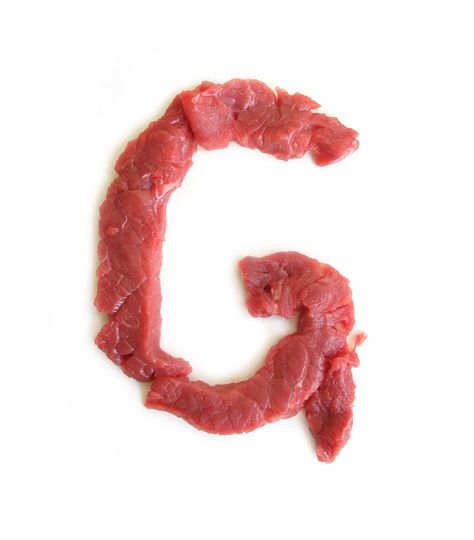 Meat Typography, Wild Typography, U Alphabet, Raw Meat, Typography Alphabet, Food Png, Picture Letters, Letter G, A Work In Progress