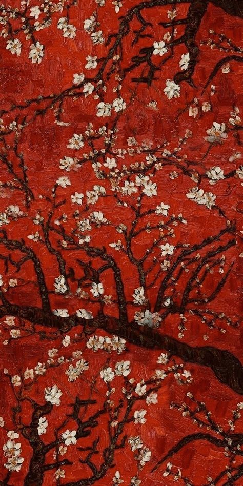 Red Nature Wallpaper, Iphone Wallpaper Japanese, Red Aesthetic Background, Red And Gold Wallpaper, Arte Van Gogh, Art Gallery Wallpaper, Iphone Wallpaper Photos, Edgy Wallpaper, Cool Wallpapers Art