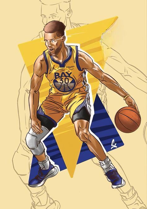 Stephen Curry Animated, Basketball Animated, Steph Curry Wallpapers, Mvp Basketball, Lebron James Wallpapers, Nba Artwork, Curry Wallpaper, Kobe Bryant Poster, Curry Basketball