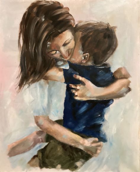 Mother And Child Drawing, Mother Painting, Just A Thought, Mom Tattoo Designs, Mom And Son, Mother Art, Mom Art, A Thought, Family Art