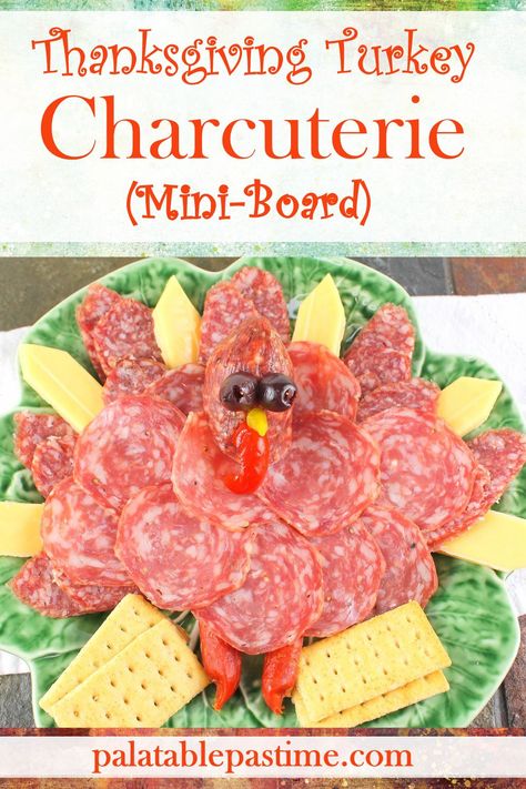 Thanksgiving+Turkey+Charcuterie+Board+makes+a+smaller+and+simpler+plate+of+meats+and+cheese+in+the+fun+shape+of+a+holiday+turkey.+via+@suelau1 Thanksgiving Turkey Charcuterie, Turkey Charcuterie Board, Turkey Charcuterie, Charcuterie Picnic, Pepperoni Sticks, Sweet Corn Cakes, Salami And Cheese, Spoon Bread, Fun Plates