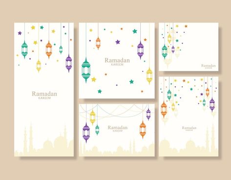 Colorful ramadan lantern background set | Premium Vector #Freepik #vector #arabic-lantern #ramadan-lantern #ramadan-kareem #ramadan-lamp Lantern Background, Ramadan Lamp, Arabic Lantern, Lantern Ramadan, Ramadan Lantern, Ramadan Kareem, Premium Vector, Ramadan, Graphic Resources