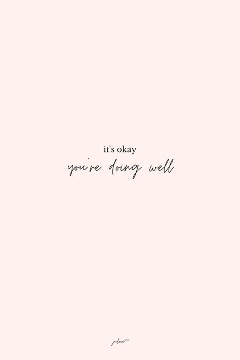 Hey there, if you're waiting for some words to cheer you up this is it. "It's okay, you're doing well." #affirmations Hey Its Okay, Cheer You Up, It's Okay, Do Your Best, Self Love Quotes, Hey There, Some Words, Daily Affirmations, Its Okay