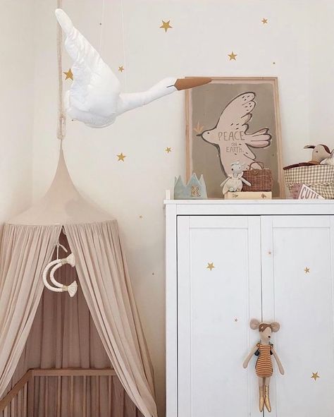 The perfect gender-neutral nursery space in calming colours and with a scattering of stars ✨ If you’re planning a nursery and you don’t know what gender you’re having, then my star wall decals are such a great option. They suit most decor styles and grow with your child and tastes. Best of all, they are super easy to remove when they do eventually fancy a change ⭐️ . . . . . . . . . . #StarWallDecor #StarNursery #NurseryIdeas #NurseryDecor #NeutralNursery #NeutralKidsRoom #NurseryInspo #N... Star Themed Nursery, Gender Neutral Decor, Neutral Kids Room, Nursery Space, Stars Nursery Decor, Star Wall Decals, Stars Wall Decor, Toy Storage Bags, Nursery Decals