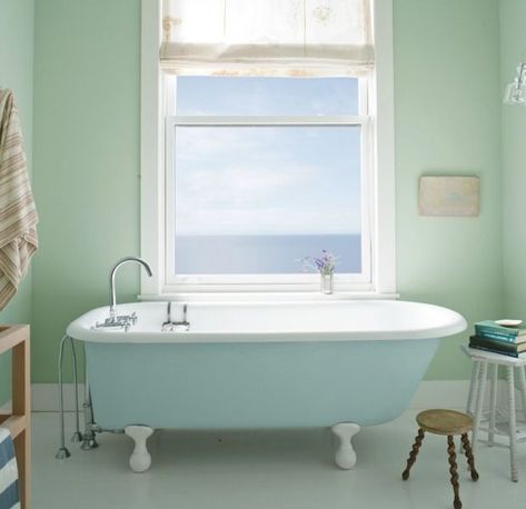 Palladian Blue, Benjamin Mooregoodhousemag Bathroom Paint Benjamin Moore, Benjamin Moore Bathroom, Paint Benjamin Moore, Best Blue Paint Colors, Best Gray Paint, Best Gray Paint Color, Beige Paint Colors, Color Combinations Paint, Beige Paint