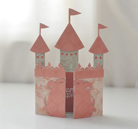 Possible invite or card?? Add dragon to front and cut #2 into flags? Free Castle Gate-Card SVG cut file #Silhouette #CutFile Castle Card, Castle Party, Cricut Cards, Shaped Cards, Free Svg Files, A Castle, Silhouette Crafts, Pop Up Cards, Creative Cards