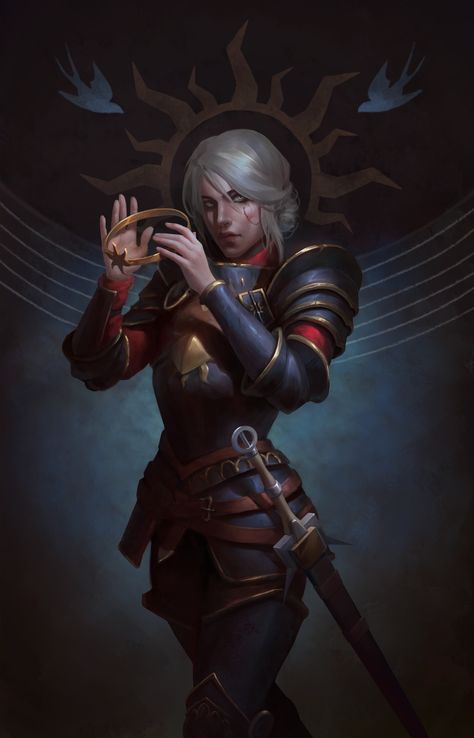 ArtStation - Witcher Ciri from Gwent fanart, Mariya Negoduet Empress Ciri, Witcher Characters, Ciri The Witcher, Aesthetic Heaven, Witcher Ciri, Dnd Dm, Ciri Witcher, Ahri Wallpaper, The Witcher Game