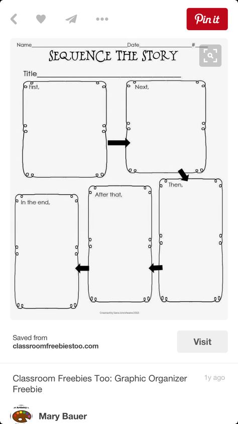 Free Graphic Organizers, Classroom Freebies, Sequencing Activities, 3rd Grade Classroom, 4th Grade Reading, 3rd Grade Reading, Teaching Ela, 2nd Grade Reading, First Grade Reading