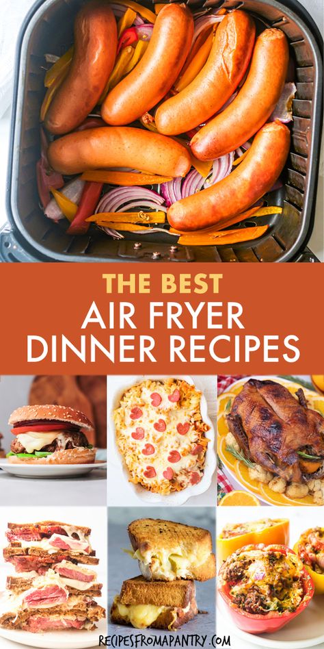 This curated collection of 38 Air Fryer Whole Dinner Recipes will bring a fresh and exciting twist to your meal prep routine! From timeless comfort foods to innovative creations, each dish is cooked to perfection in the air fryer. Elevate your mealtime with these effortlessly prepared, healthy, and delicious recipes. Click to learn how to make these Air Fryer Whole Dinner Recipes! #AirFryerRecipes #HealthyCooking #FamilyMeals #DeliciousDinners #MealPrep #EasyRecipes #HomeCooking #airfriedfood Dinner Recipes Airfryer, Easy Air Fryer Dinner Recipes, Easy Air Fryer Meals, Celebration Recipes, Recipes Airfryer, Air Fryer Dinner, Air Fryer Meals, Easy Air Fryer Recipes, The Best Air Fryer