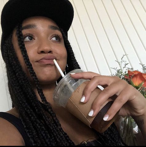 Aisha Dee - The Bold Type actress - Kat Edison - braids hat coffee selfie Kat Edison, Coffee Selfie, Aisha Dee, Aisha Tyler, The Bold Type, Bold Type, Woman Style, Black Women Fashion, Be Bold