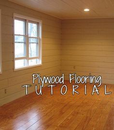 Plywood Flooring Tutorial remodelaholic.com #flooring #wood_floors #plywood Cheap Wood Flooring, Laminated Flooring, Plywood Floors, Flooring Diy, Plywood Floor, Floor Designs, Wood Floor Kitchen, Floor Stain, Flooring Wood