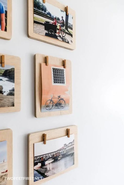 Cadre Photo Diy, Butik Design, Diy Clipboard, Hemma Diy, Diy Picture Frames, Diy Picture, Rustic Industrial, Diy Frame, Art Display