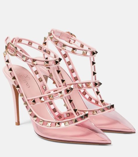 Valentino Rockstud Pumps, Architecture Antique, Feminine Shoes, Shoes Heels Classy, Valentino Garavani Shoes, Rose Shoes, Pink Pumps, Black Tweed, Shoes Pink