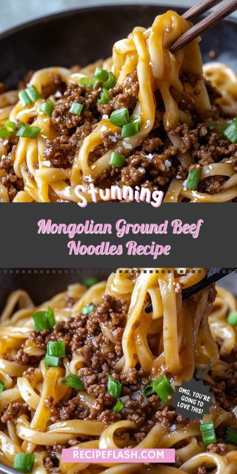 Looking for a delicious weeknight dinner that’s quick and satisfying? This Mongolian Ground Beef Noodles Recipe combines savory flavors with tender noodles for a meal your family will love. Don’t forget to save this recipe for your next ground beef cooking adventure! Mongolian Beef Recipe Ground, Mongolian Ground Beef Noodles, Ground Beef Noodles, Mongolian Ground Beef, Ground Recipes, Comforting Dinner, Beef Noodles, Noodles Recipe, Ground Beef Recipes For Dinner