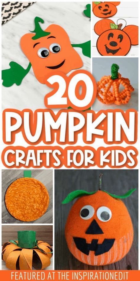 Harvest Crafts For Kids, Pumpkin Crafts For Kids, Pumpkin Face Templates, Harvest Crafts, Nifty Crafts, Paper Pumpkins, Halloween Crafts For Toddlers, October Crafts, Fall Arts And Crafts