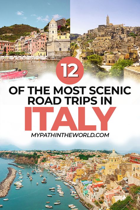 Italy road trip travel itinerary: 12 super scenic routes Italy Road Trip Itinerary, Italy Road Trip, Traveling In Italy, Italy Road, Driving In Italy, Scenic Road Trip, Beautiful Countryside, Italy Itinerary, Tips For Traveling