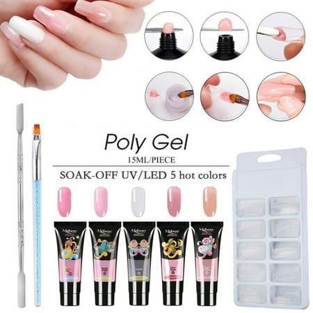 Poly Gel Nail Kit, Crystal Jelly, Jelly Nail, Manicure Art, Poly Gel, Gel Set, Polygel Nails, Gel Nail Kit, Nail Art Set