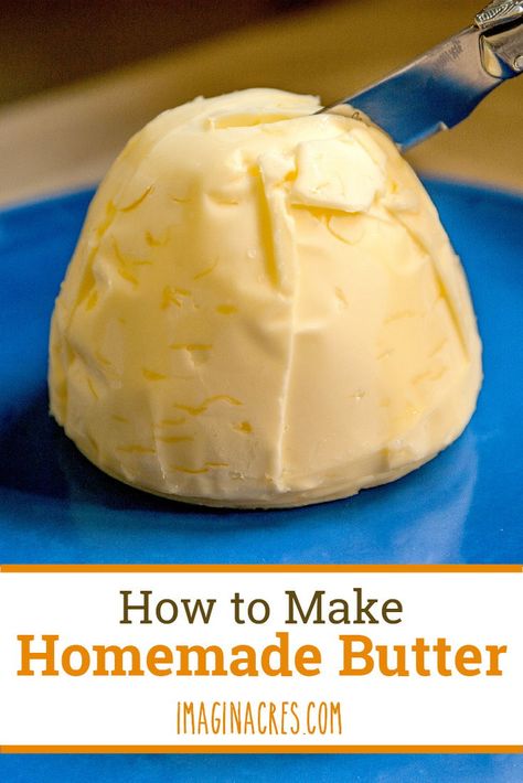 There’s nothing like the taste of fresh homemade butter made from scratch. See how easy it is to make butter. Flavored Butter Recipes, Butter Recipes Homemade, Best Low Carb Bread, Making Butter, Flavored Butter, Diet Breakfast Recipes, Homemade Butter, Ayam Goreng, Homemade Cheese